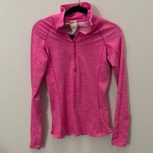 Under Armour Vibrant Pink Long Sleeve cold gear workout Top